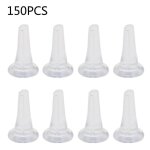 150pcs / set ufo forme boucle doreille dos clair doux bouchons fin perles pour bijoux