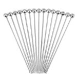 15pcs pics a cocktail, 4 pouces rutilisables en acier inoxydable martini pics cocktail cure - dents ...