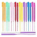 16 surligneurs stylo ensemble marqueurs a double pointe avec 8 courbes diffrentes pour colorier les ...