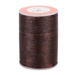 160m / roll 0. 45mm polyester cuir couture rond fil cir cordon bricolage artisanat (marron)