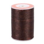 160m / rouleau 0, 45 mm polyester cuir couture rond cir� fil cordon bricolage artisanat (marron)