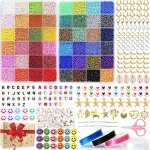 17311pcs 3mm perles de rocaille, 56 couleurs perles pour bracelet, perles pour bijoux, kit bracelet avec ... 17311pcs 3mm perles de rocaille, 56 couleurs perles pour bracelet, perles pour bijoux, kit bracelet avec ...