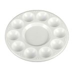 17cm palette ronde palette 11 grille palette aquarelle enfants peinture plaque nail art gouache palette ...