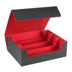 1800 + coffret de cartes pour cartes a collectionner, stockage de cartes magntiques rouge
