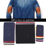 18pcs assortiment fer sur jean r�paration patches kit de r�paration pour chapeaux en tissu jeans