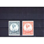 1946 - nr 285 a 286 - prince louis i i , legeres traces de charnieres
