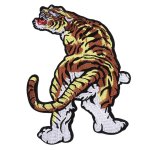 1pc brod tigre patch applique couture & repassage broderie autocollant vtement dcor(1 #)