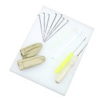 1set aiguille feutrage kit laine feutre outils tapis + aiguille + accessoires artisanat