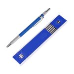 2. 0mm porte - mine crayon mine pour brouillon dessin charpentier artisanat art croquis avec 12 pcs