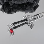 2 accessoires pour les cheveux avec de l'pe en forme de la chine pour collectes avec les pierres prcieuses ...