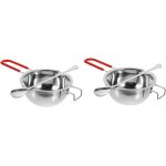 2 ensembles creuset de candle making kit kits de fabrication de bougies moule a fondue chauffage diy ...