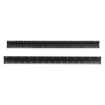 2 pcs ingnieur echelle ensemble noir imprial en alliage d'aluminium triangulaire architectes echelles ...
