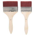 Nylon brosse set gouache aquarelle acrylique peinture a l'huile outil artiste pinceaux 2 pcs