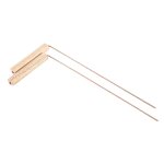 2 pcs pur cuivre sondes tige pour outil de divination avec poignes en bois rond cuivre poteaux manches ...