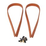 2 pcs sac sangle a main en cuir fendage diy fait a la main sac a main pi�ces avec 8 ensemble bronze rivets(bru ...