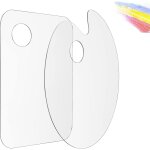 2 pices acrylique transparent palette de peinture, palette acrylique transparente, peinture acrylique ...