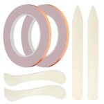 2 rolls(36 yards) 1 / 4 inch width copper backed copper foil tape for stained glass making and diy cr ...