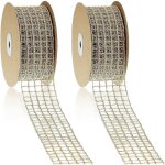 2 rouleaux 20 verges par 2, 5 pouces nol maille toile de jute filaire ruban ouvert armure toile de jute ...
