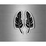 2 x autocollant sticker voiture moto tuning macbook plumes indien decoration r1