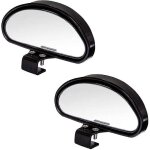 2 x rgulateur d'angle mort, miroir d'angle pour voiture, pour tous les voitures, miroir convexe angle ...