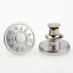 20 boutons de rechange instantane pour les jeans de 17 mm 1 bouton rglable sans coutures pour un pantalon. ...
