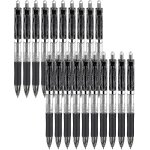 20 pack de stylos rollerball en gel rtractables, pointe de 0, 5 mm, ecrire en douceur, pour lecriture ...