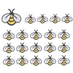 20 pcs abeille couture patchs brod applique fer sur patchs coudre sur dcoration pour sacs vtements ...