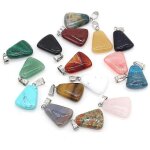 20 pcs pendentifs en pierre naturelle forme trapézoïdale chakra de couleur mixte charmes de pierres précieuses ... 20 pcs pendentifs en pierre naturelle forme trapézoïdale chakra de couleur mixte charmes de pierres précieuses ...
