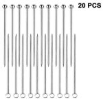 20 pieces of stainless steel cocktail skewers cocktail sticks reusable - -