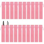 20 pices pochette de stylo en velours sac de stylo de cordon en velours titulaire unique crayon pour ...