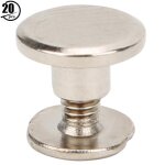 20 set en laiton rivet compte livre vis de connexion notebook binding belt studssilver