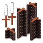 200 pcs mini en bois en vrac breloque petit pendentif en bois ornement suspendu pour bracelet collier ...