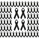 200 pcs pins ruban noir, broche epingles accessoire ruban la sensibilisation au cancer du sein, d�coration ...