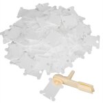 200 pcs point de croix enroulement planche en plastique fil enrouleur plaque diy accessoires de couture ...