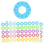 2000 pièces, oeillets etiquettes classeur renforts autocollants, couleurs assorties 2000 pièces, oeillets etiquettes classeur renforts autocollants, couleurs assorties