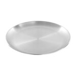 20cm stainless steel bone spitting dish silver shallow tray metal dining disc round plate dessert t