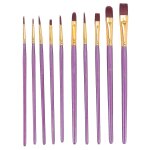 Ensemble de pinceau artiste pinceaux pour aquarelle, peintures a l'huile toile, c�ramique, argile, woo ...
