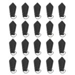 20pcs losange en cuir vritable fermeture eclair pull artisanat fermeture eclair tags fermeture eclair ...