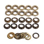 20sets bronze noir or oeillet rond oeillets hamde artisanat bricolage accessoires 14mm