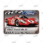 20x30cm - affiche en mtal vintage en etain de voiture pour dcoration mural, garage, homme, grotte, ...