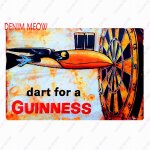 20x30cm - affiche de peinture vintage en mtal, signes en etain, bire fonce, pub, casino, bar, dcoration, ...