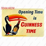 20x30cm - affiche de peinture vintage en mtal, signes en etain, bire fonce, pub, casino, bar, dcoration, ...