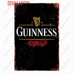 20x30cm - affiche de peinture vintage en mtal, signes en etain, bire fonce, pub, casino, bar, dcoration, ...