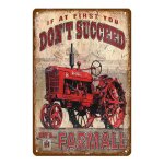20x30cm - affiche vintage de camion en métal, tracteur de ferme, panneaux en etain en métal, peinture ... 20x30cm - affiche vintage de camion en métal, tracteur de ferme, panneaux en etain en métal, peinture ...
