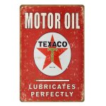 20x30cm - affiche vintage de pneus de voiture et moto, signes en etain d'huile de moteur, dans le golfe, ...