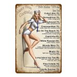 20x30cm - affiche de voiture d'avion avec pin up pour femmes, signes en métal, peinture artistique vintage, ... 20x30cm - affiche de voiture d'avion avec pin up pour femmes, signes en métal, peinture artistique vintage, ...