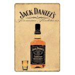 20x30cm - enseigne yi 96 rtro en mtal de dcoration murale, poster artistique, vin, bire froide, whisky, ...