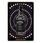 20x30cm - enseigne yi 96 rtro en mtal de dcoration murale, poster artistique, vin, bire froide, whisky, ...