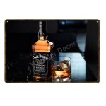 20x30cm - enseigne yi 96 rtro en mtal de dcoration murale, poster artistique, vin, bire froide, whisky, ...