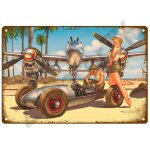 20x30cm - panneau en mtal pour avion, plaque de maison, affiche en fer blanc, affiches murales, rtro, ...
